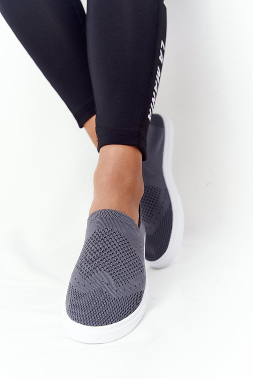 Dámské Tenisky Slip-on Big Star FF274A607 Šedé