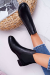 Dámske kožené topánky Maciejka Black 04359