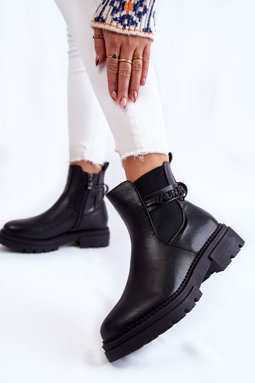 Dámske topánky LA.FI 250005B-PU Čierne topánky