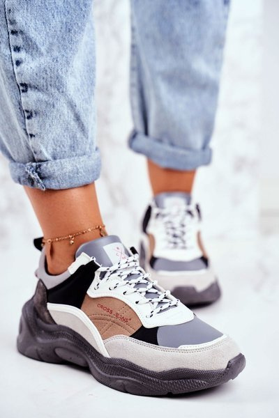 Dámská Sportovní Obuv Cross Jeans sedé GG2R4037