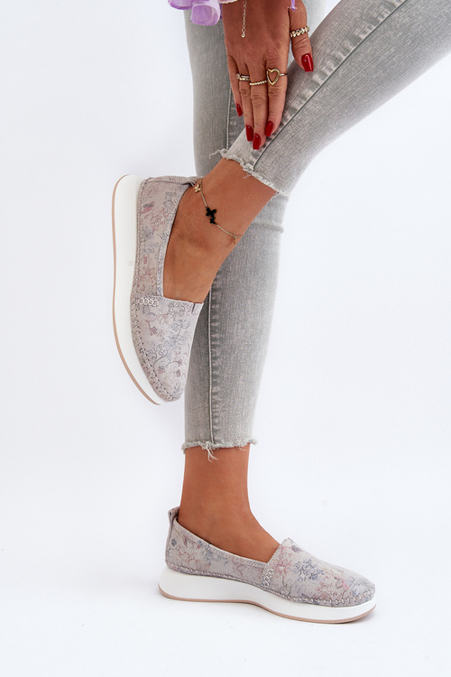 Dámske kožené espadrily na platforme viacfarebné Chorisa