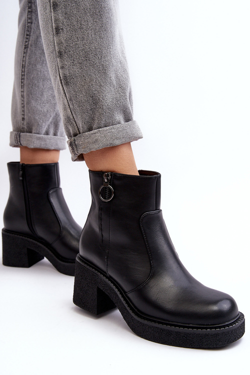 Dámske čierne topánky Romella