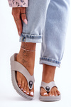 Dámske flip -flopy na platforme Grey Bellitta