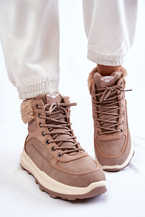 Teplé boty Trappers Lee Cooper LCJ-22-44-1363 Růžove