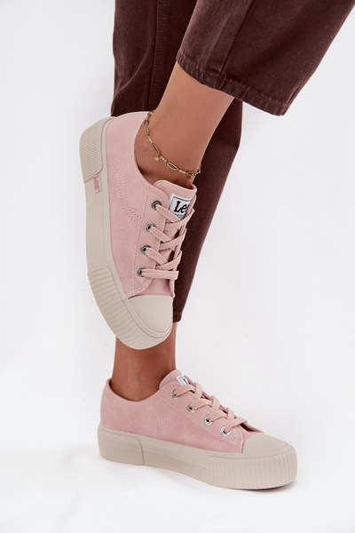 Dámske tenisky na platforme LEE ISLA C WOMEN LOW 50253001.78E Ružové