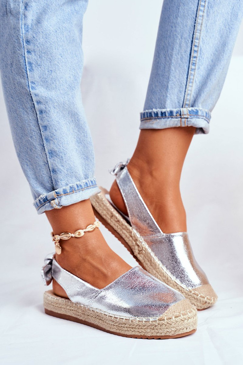 Dámské Espadrilky stříbrné Kontres
