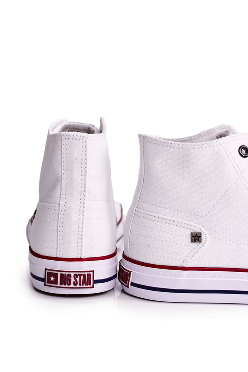 Pánske klasické vysoké veľké hviezdy DD174251 Biele tenisky