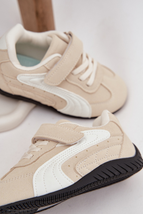 Detské športové topánky s velcro béžové Perrin