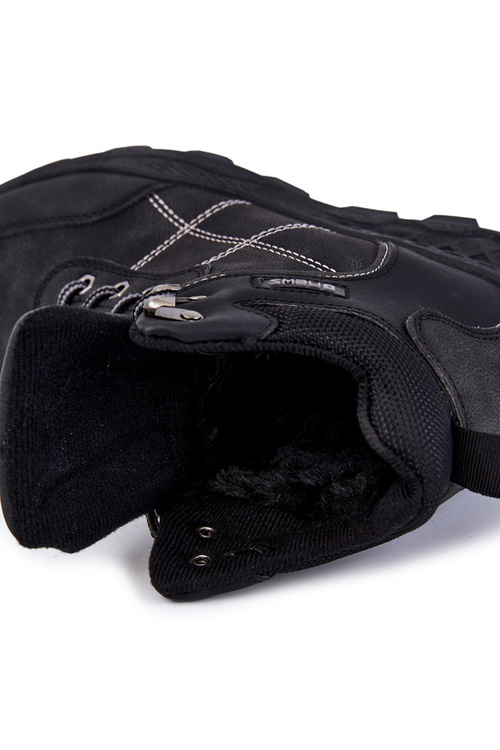 Pánské zateplené boty Trappers Černe Allan