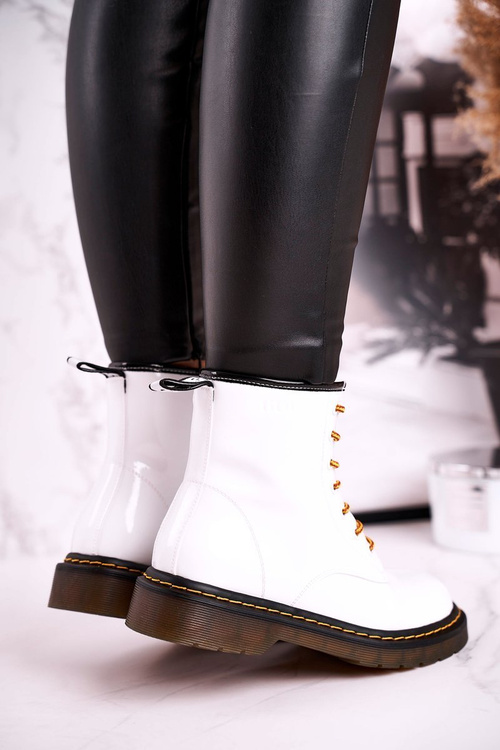 Dámske topánky topánky biele kožené goe gg2n3057a