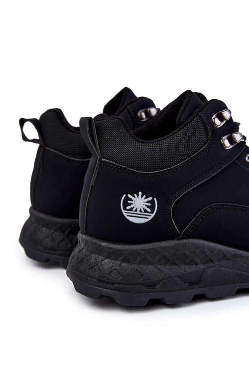 Pánské zateplená trekingová obuv Trappers černe Otto