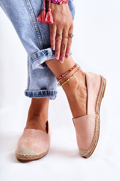 Dámské nazouvací semišové espadrilky Nude Corry