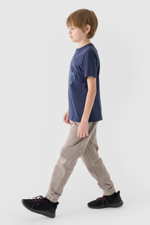 Chlapecké Dresové Kalhoty Joggery Šedé 4FJWAW24TTROM760-26S