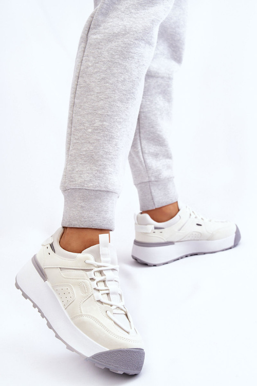 Dámske športové topánky na platforme White Dakari