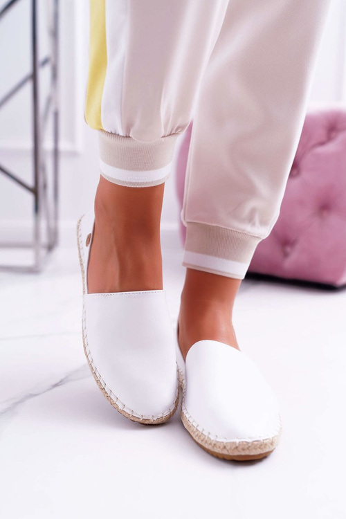 Espadrilles Dámske zločiny biele 8455