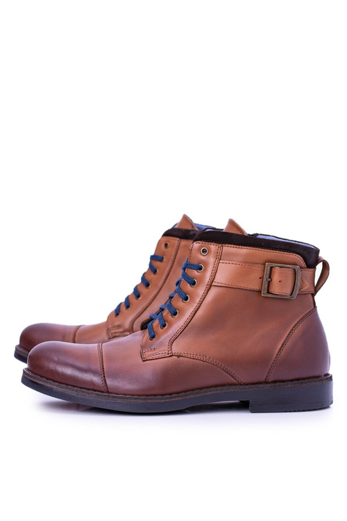 Boty polské pánské hnědé Mintos