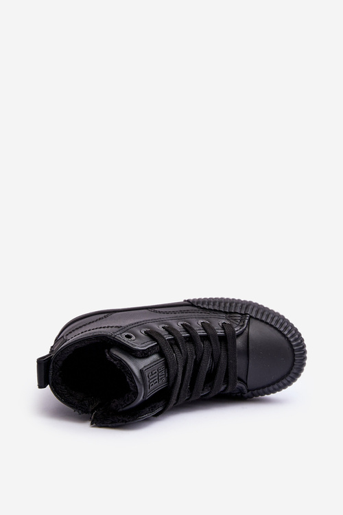 Ocieplené Dětské Boty na Zip Big Star MM374014 Černé