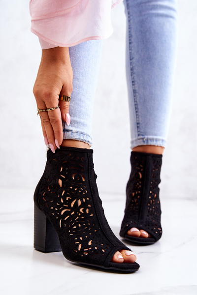 Prolamované Boty Na Sloupek černé Brittany