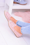 Openwork espadrilles s kvetmi lu boo ružová