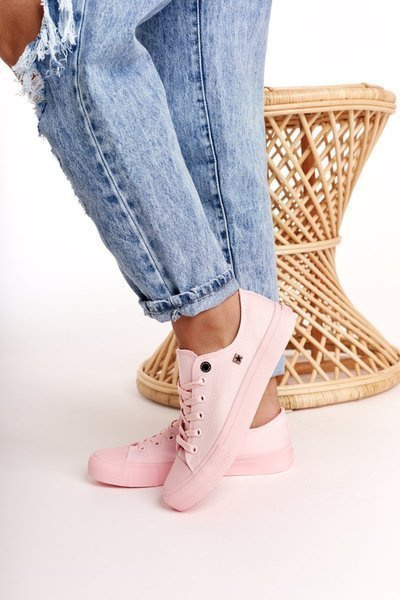 Dámska klasická nízka veľká hviezda AA274028 Ružové tenisky