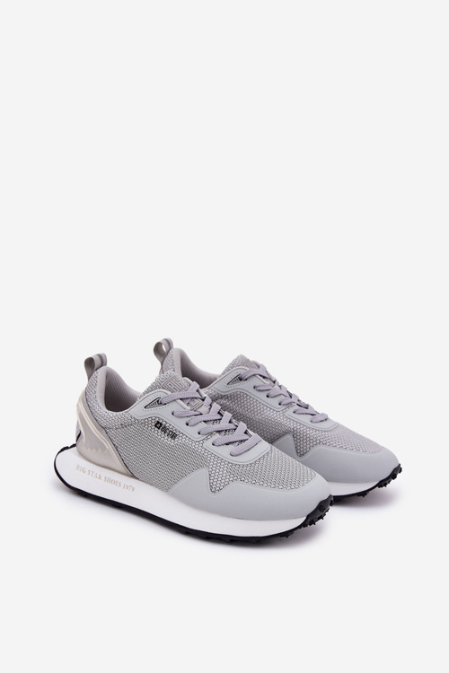 Pánské Tenisky Na Platformě Big Star RR174358 Hi-Poly System Šedé