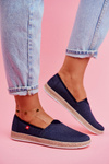 Dámské Espadrilky Big Star Slip-on Tmavě modré FF276024