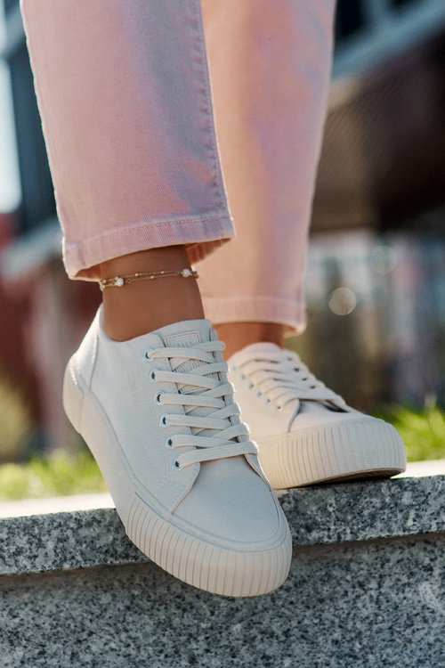 Dámske Textilné Tenisky Big Star RR274407 Béžové