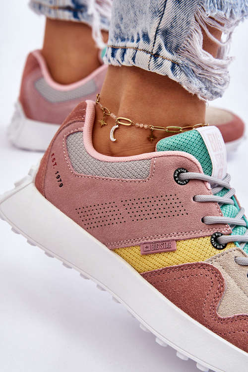 Dámské tenisky Big Star LL274422 Růžovo-béžová