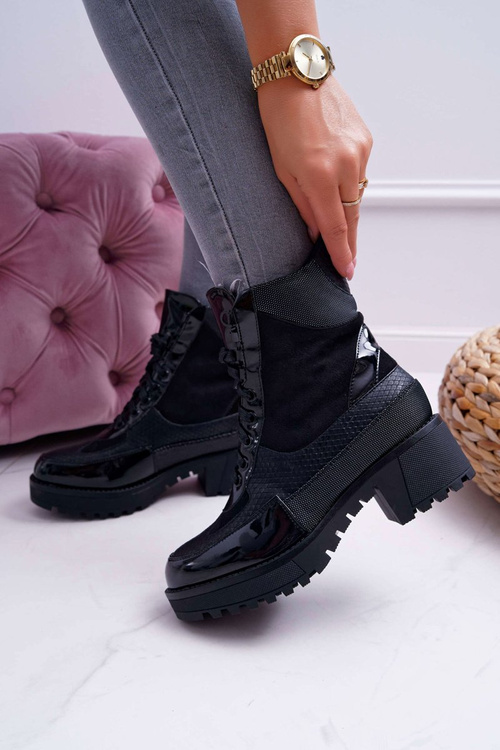 Dámské kotníkové boty černé Nemtere