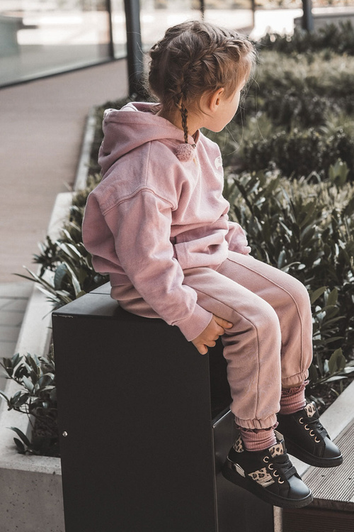 Kožené sportovní boty Leopardí Černá Trixie