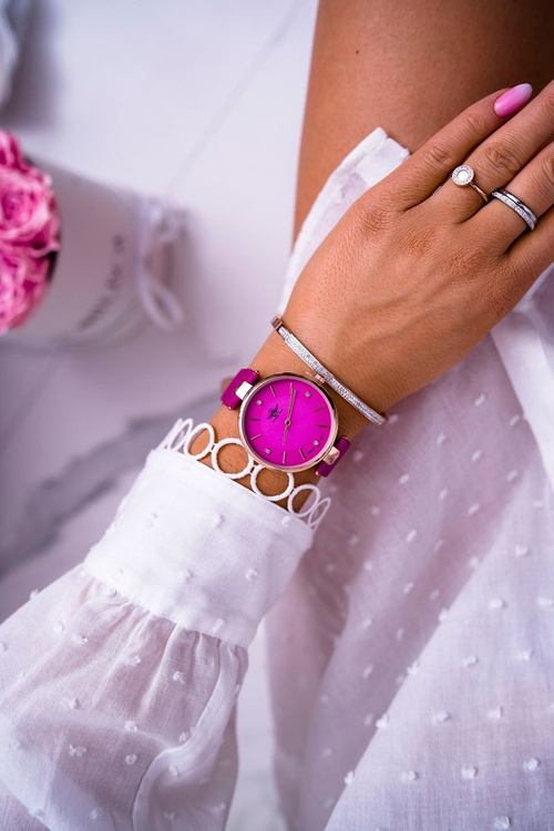 Dámske hodinky Michael John Fuksja Narsen