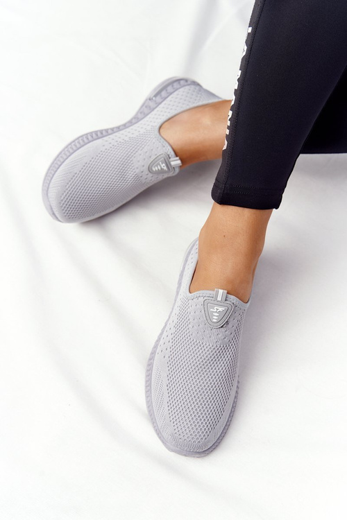 Dámské Tenisky Slip-on Šedé Be Stretchy