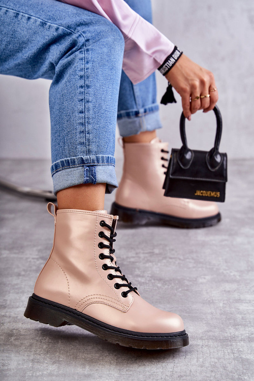 Dámské kozačky barvy růžove Lavita