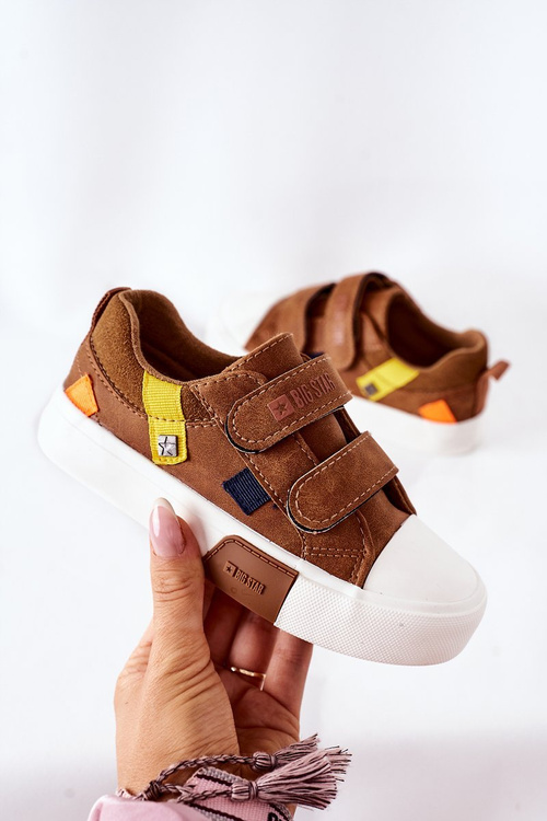 Detské tenisky na suchý zips Veľká hviezda II374017 Camel