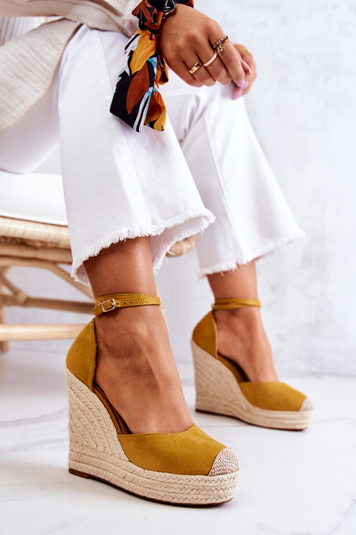 Espadrilky Na Klínu žluté Nemeira