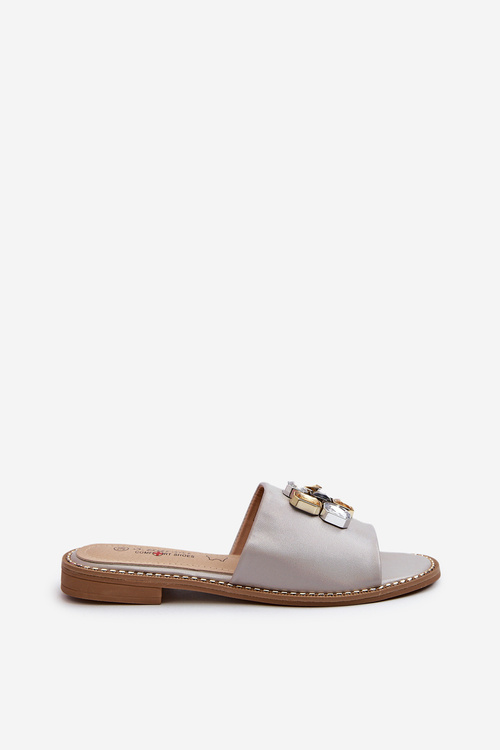 Dámské Sandály S Ozdobami S.Barski KV27-031 Béžové