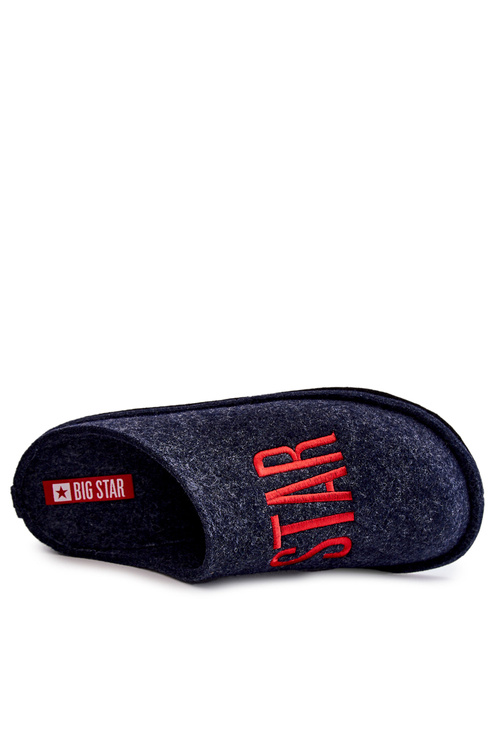 Klasické pánské pantofle Big Star KK176002 Námořnická modré