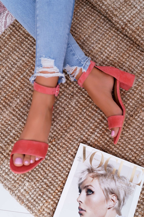 Dámske sandále Maciejka Kožené ružové semide 04141-15/00-5