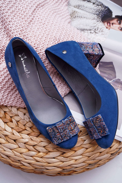 Dámske čerpadlá Maciejka Navy Blue 3356a-17/00-1