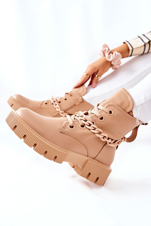 Kotníkové Boty Béžové Izzy