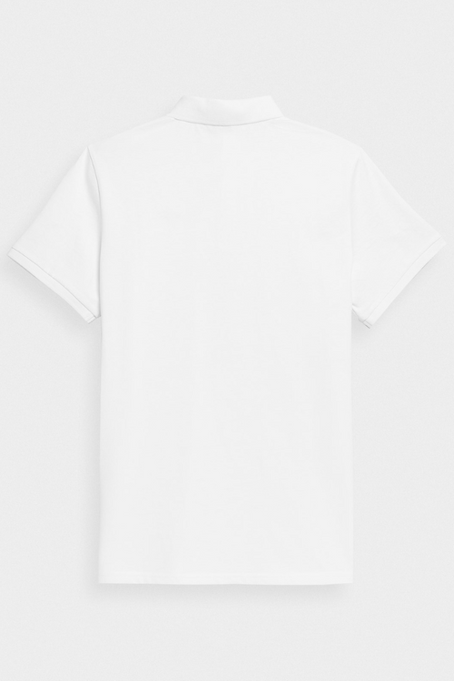 Pánské Polo Tričko Regular S Logem 4F Bílé 4FWMM00TPTSM316-10S