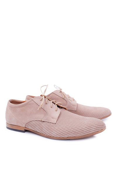 Pánske topánky, nubuck Openwork Beige Hermes