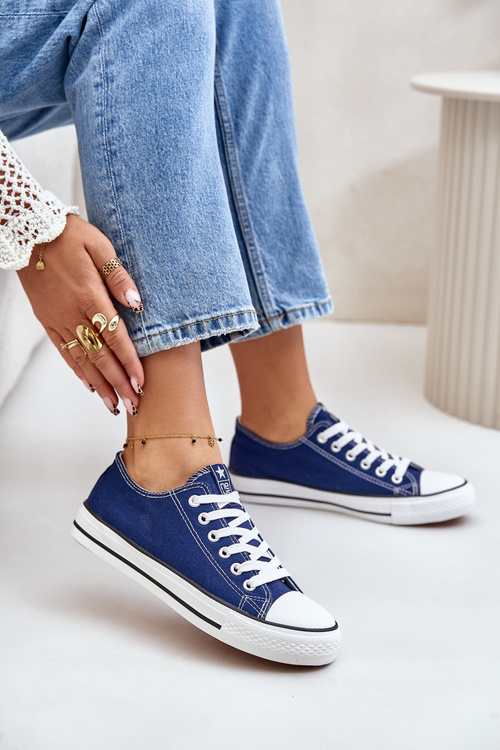 Dámske klasické tenisky Ecoma Navy Blue