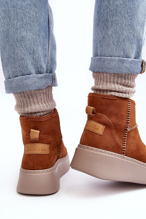 Dámské semišové sněžnice Maciejka 06257-29 Hnědé