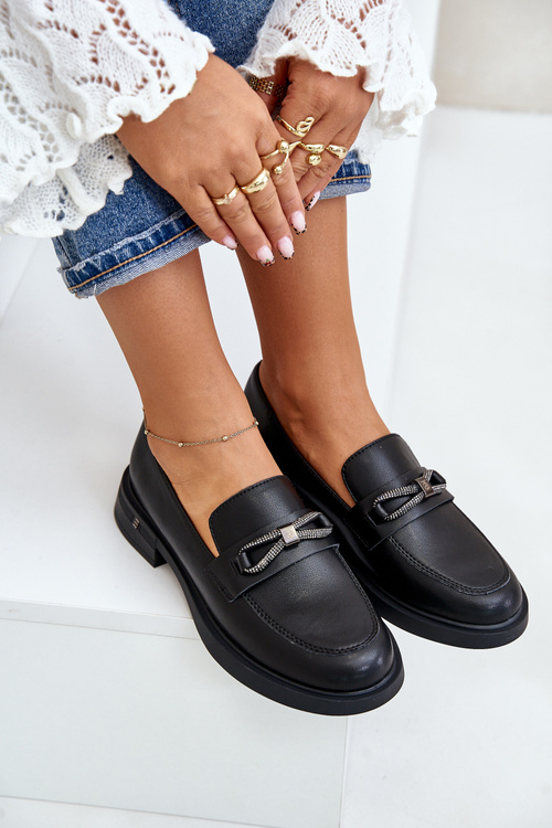 Dámske Mokasíny Z Prírodnej Kože Vinceza 62181 Čierne