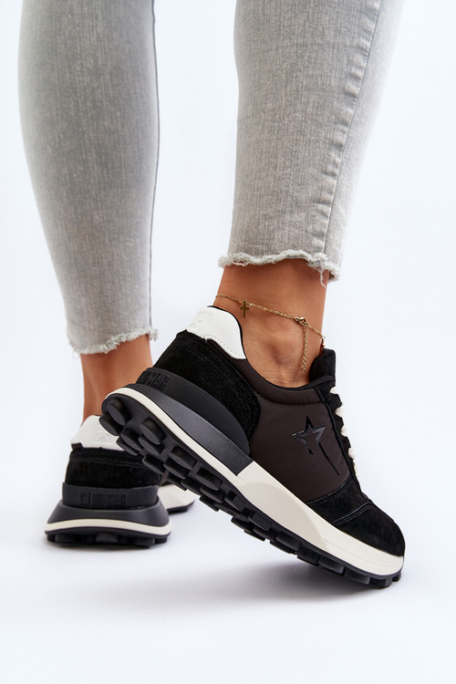 Dámské kožené tenisky Big Star NN274963 Černé