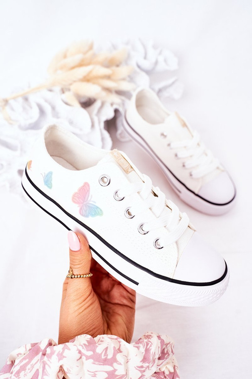 Dětské Tenisky S Motýly Bílé Fairytale