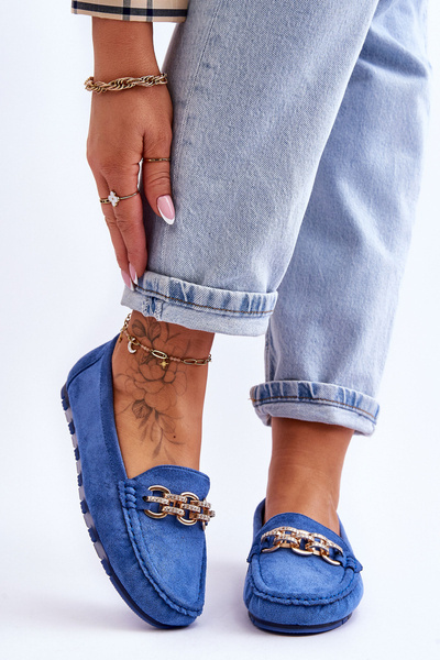 Dámské semišové mokasíny Modre Sorento