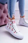 Dámske vysoké tenisky Big Star White DD274660