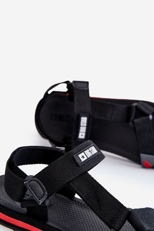 Pánské sandály na suchý zip Big Star DD174717 černé